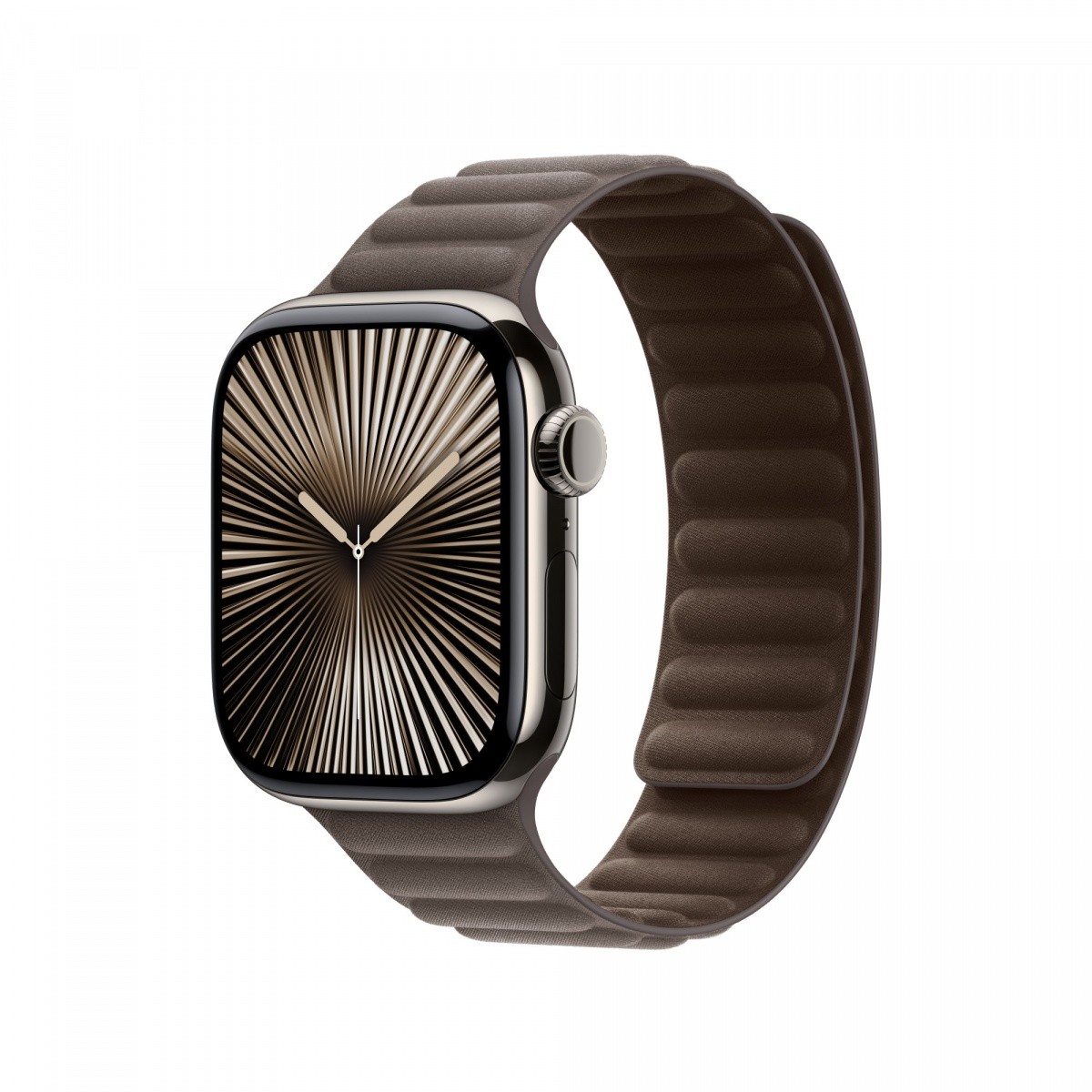 Magnetni usnjen pašček, rjavo-siv (M/L, 42 mm) 2