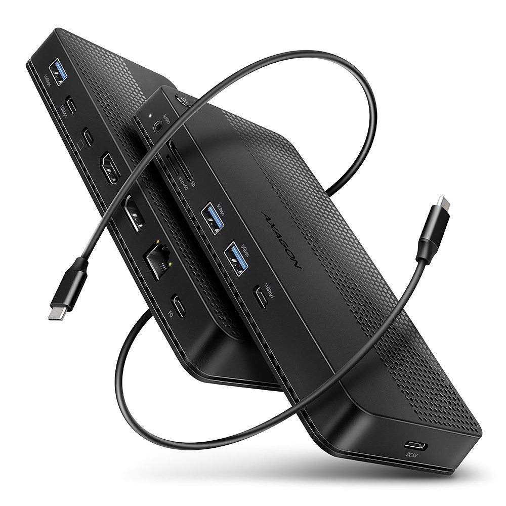 Večnamenski USB4 Hub 12v1 HMC-U4 (8K HDMI/DP, PD 100W)