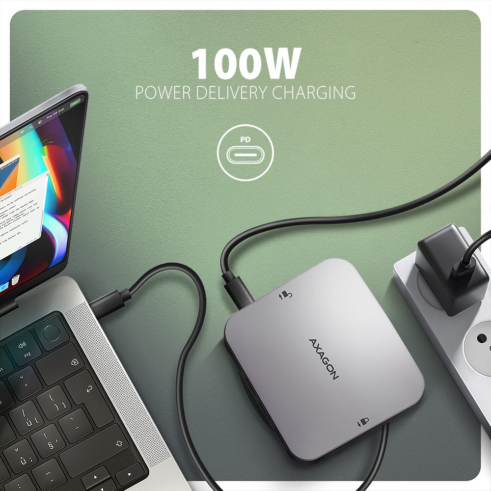 Večnamenski USB Hub 9v1 HMC-UFO (10Gbps, 4K HDMI, M.2, PD 100W) 6