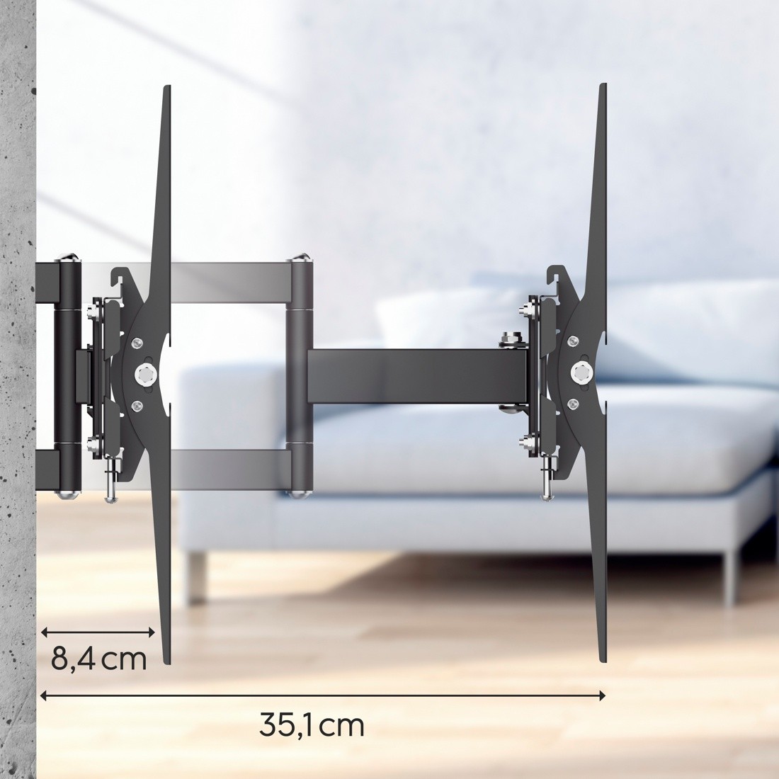 Zglobni nosilec za LCD/LED TV, VESA 400x400, do 65" 8