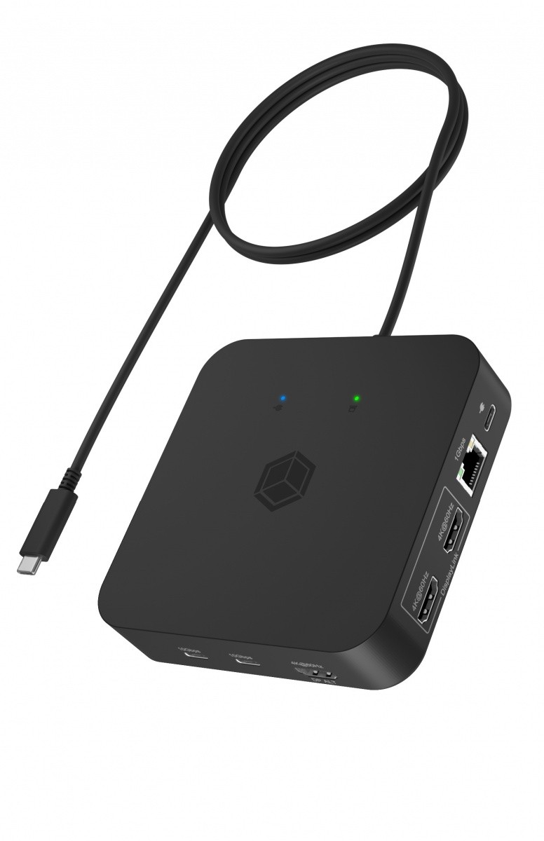 12v1 Docking Station IB-DK4090-C (3x HDMI, LAN, USB, PD 100W) 3