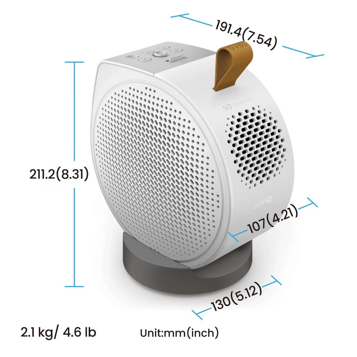 Benq GV50 pametni projektor, 1080p, LED, DLP 7
