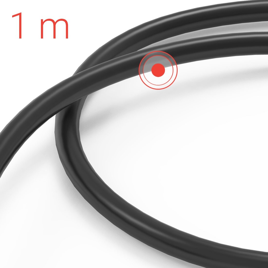 USB-A na USB-C polnilni kabel, 1m, črn 3