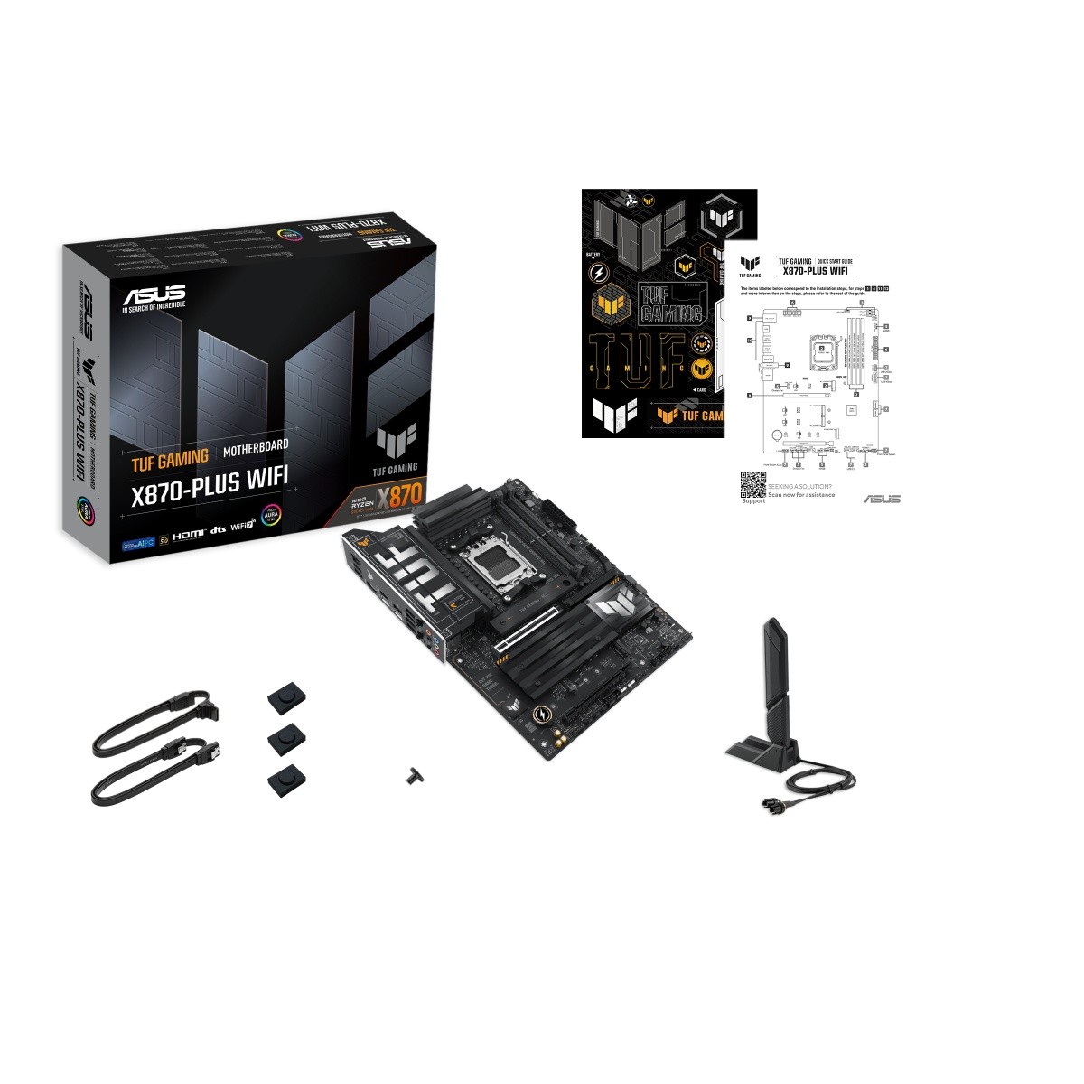 Asus TUF GAMING X870-PLUS WIFI matična plošča (AM5, 4x DDR5, HDMI/USB-C) 8