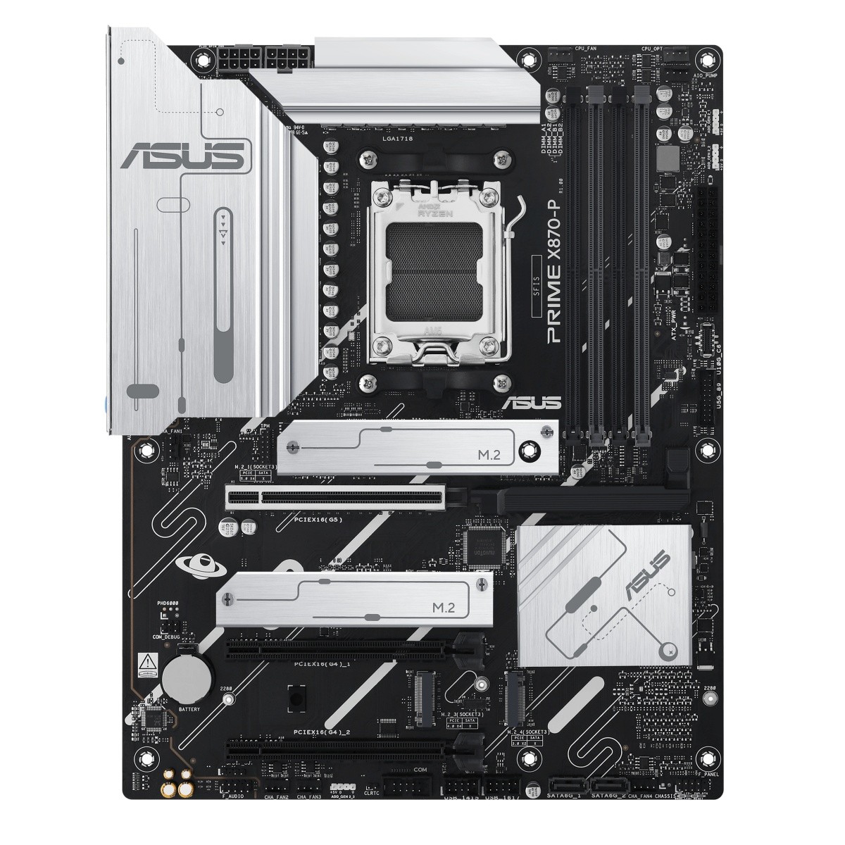 Asus PRIME X870-P matična plošča AM5, 4x DDR5, HDMI/USB-C, ATX 2