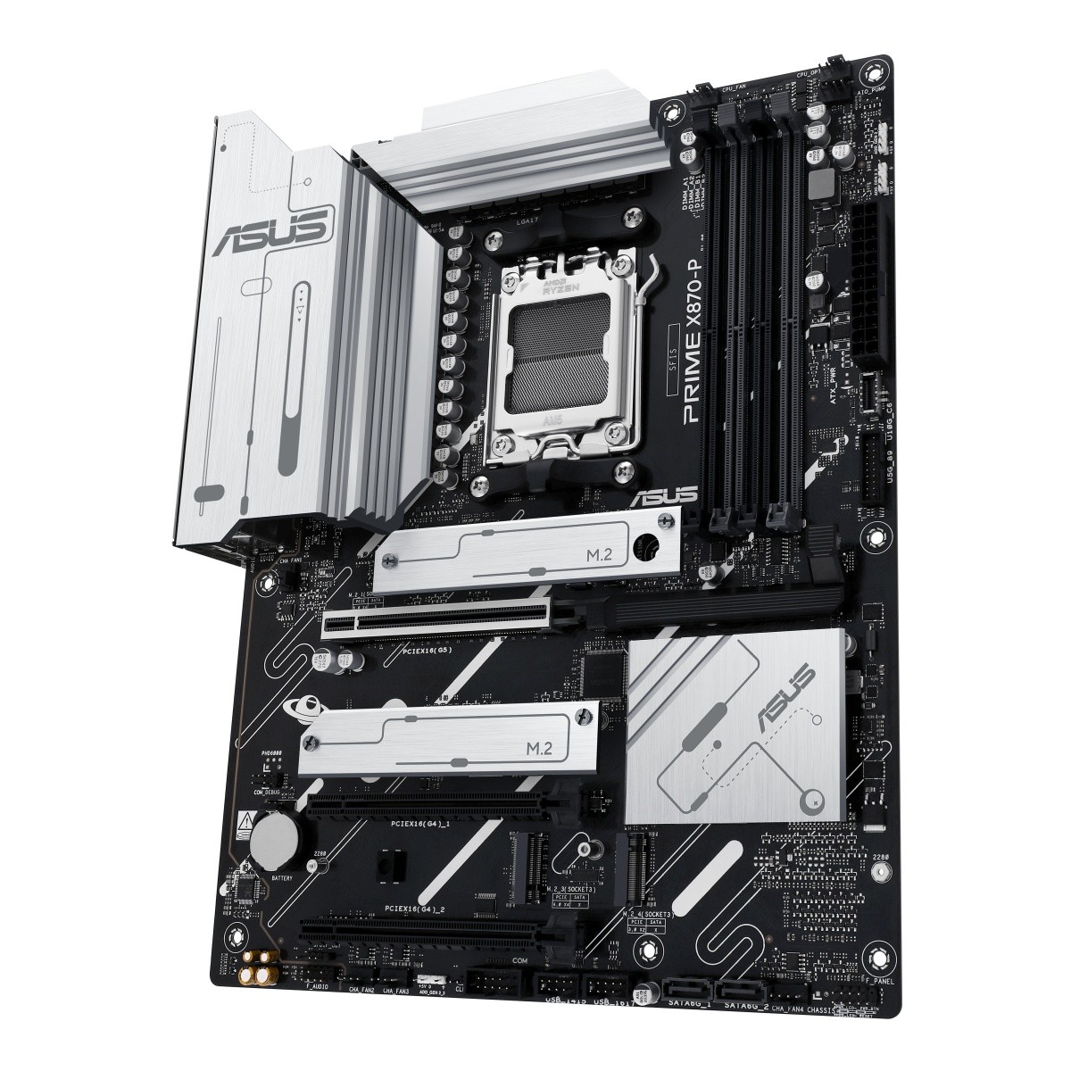 Asus PRIME X870-P matična plošča AM5, 4x DDR5, HDMI/USB-C, ATX 5