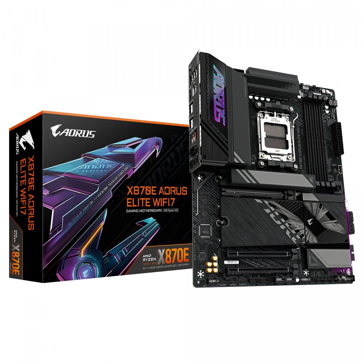 Matična plošča X870E A ELITE WIFI7 AM5, 4x DDR5, HDMI/USB-C ATX