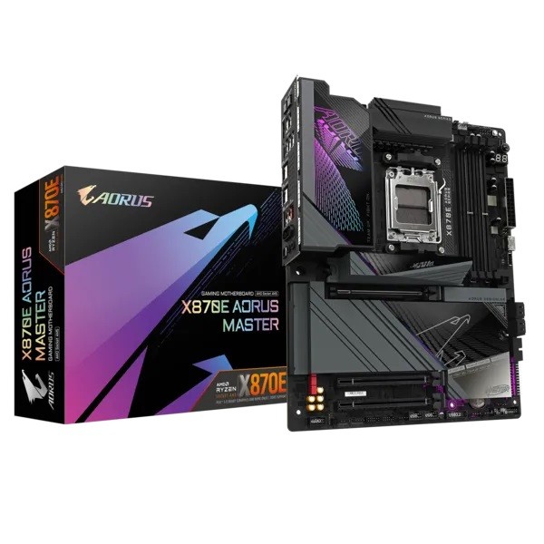 Matična plošča X870E AORUS MASTER AM5, 4x DDR5, HDMI/USB-C ATX