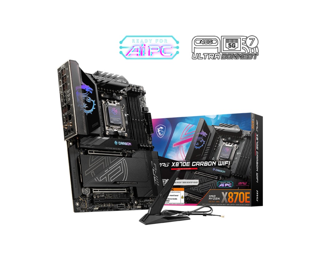 Matična plošča MPG X870E CARBON WIFI AM5, 4x DDR5, ATX