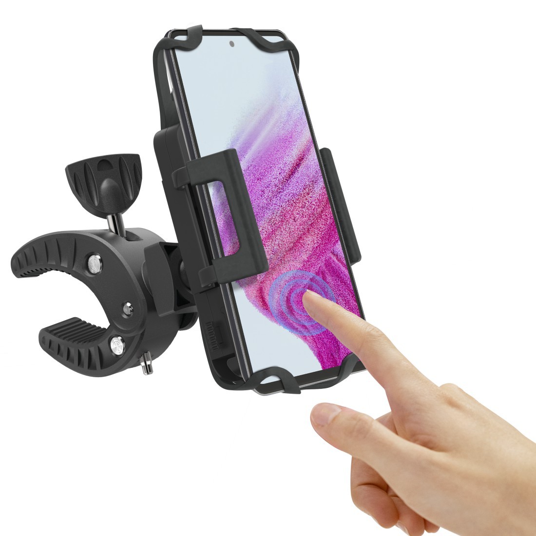 Močan črni nosilec za kolo 360° 4