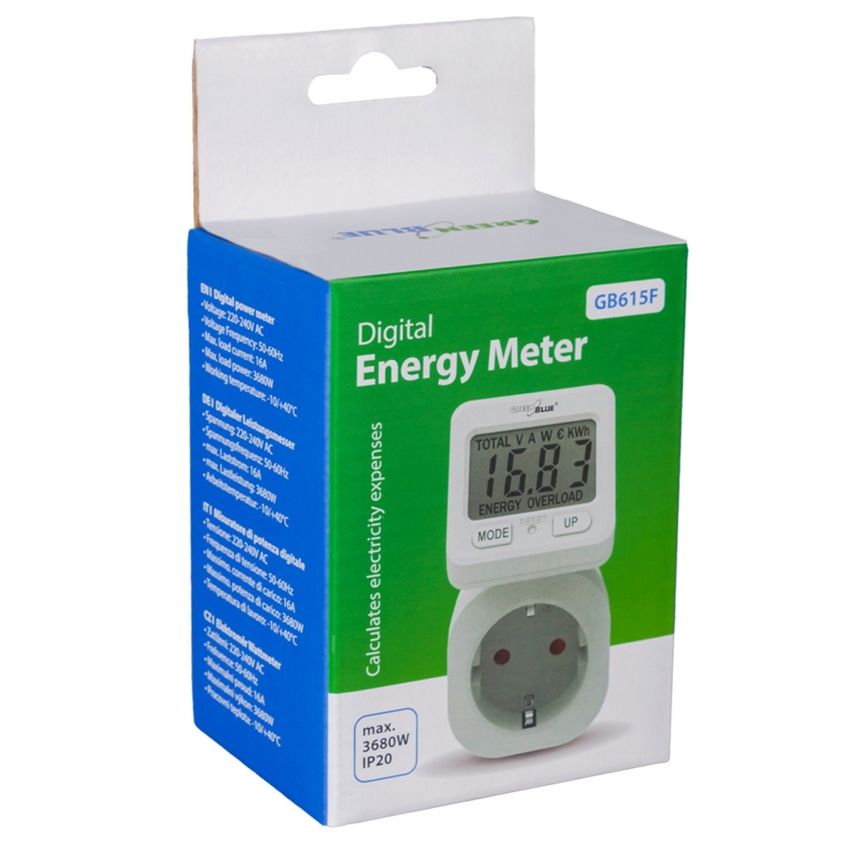 Mnogofunkcijski merilnik energije GB615 E, wattmeter 3