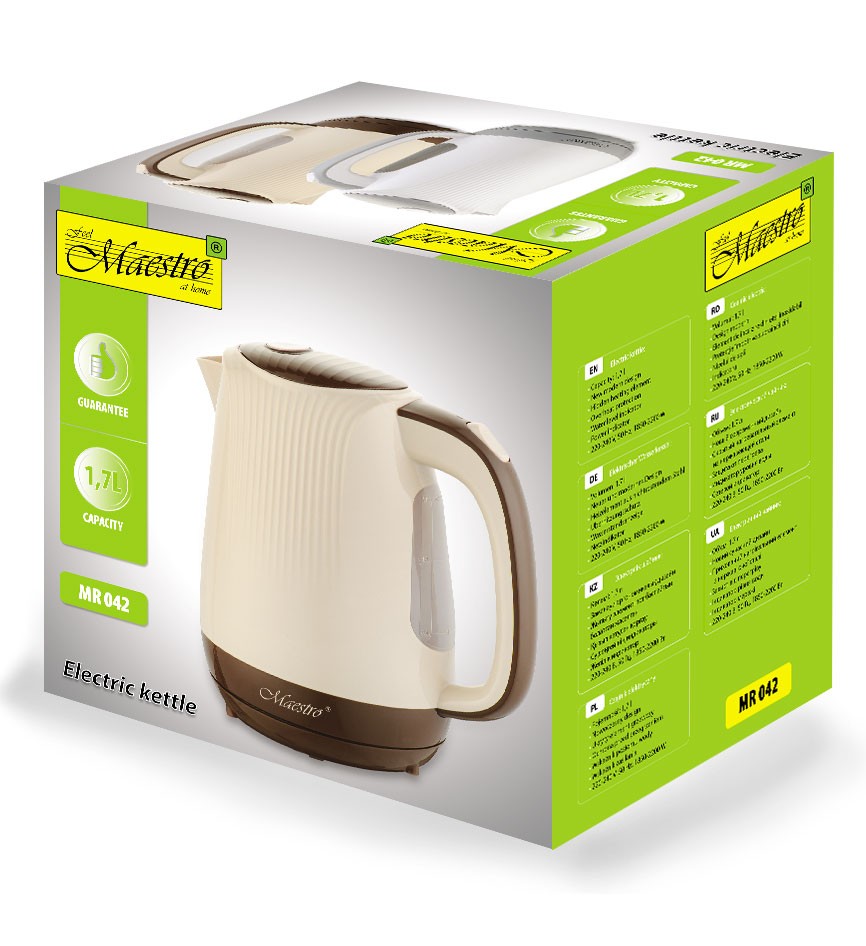 Električni kuhalnik vode Mesko MR-042-BEIGE, 1,7l, 2200W 2