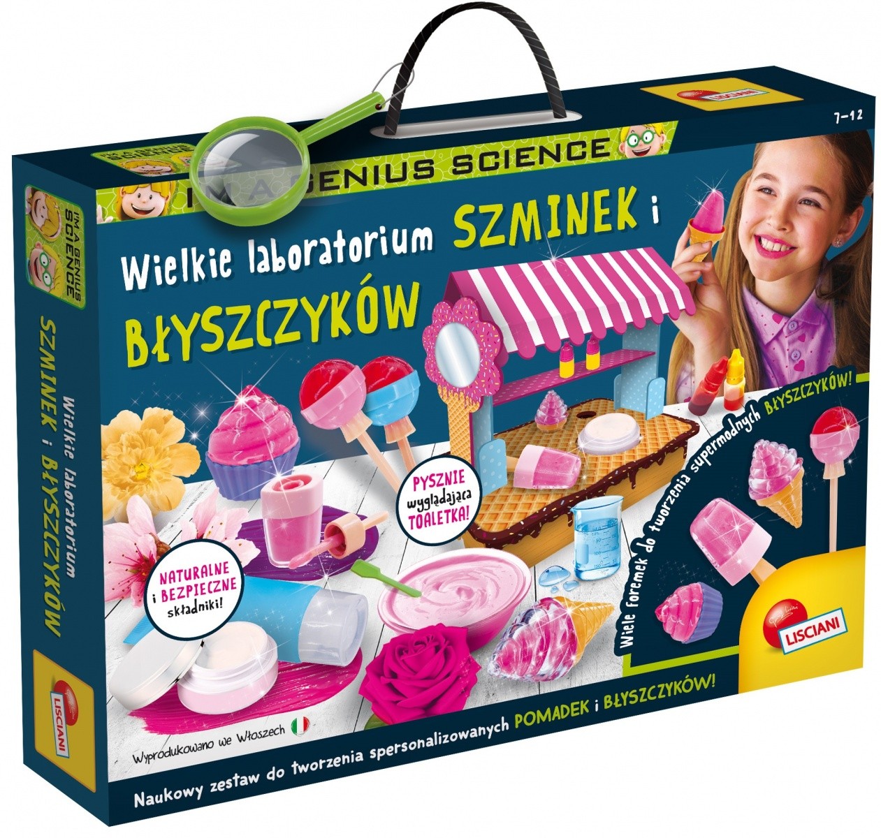 Znanstveni komplet Lisciani IM A Genius - Veliki laboratorij za šminke in sijaje