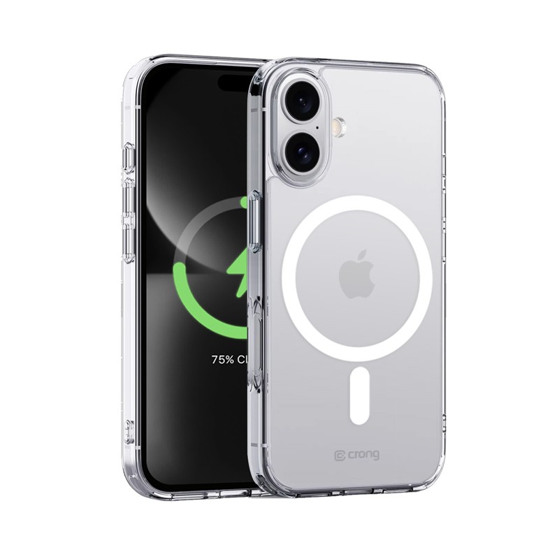 CRONG Clear MAG Cover ovitek za iPhone 16 MagSafe (prozoren)