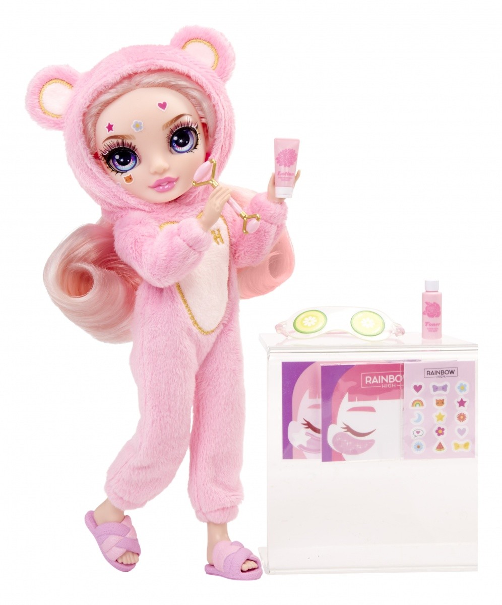 Lutka Rainbow High Junior PJ Party - Bella Pink 5