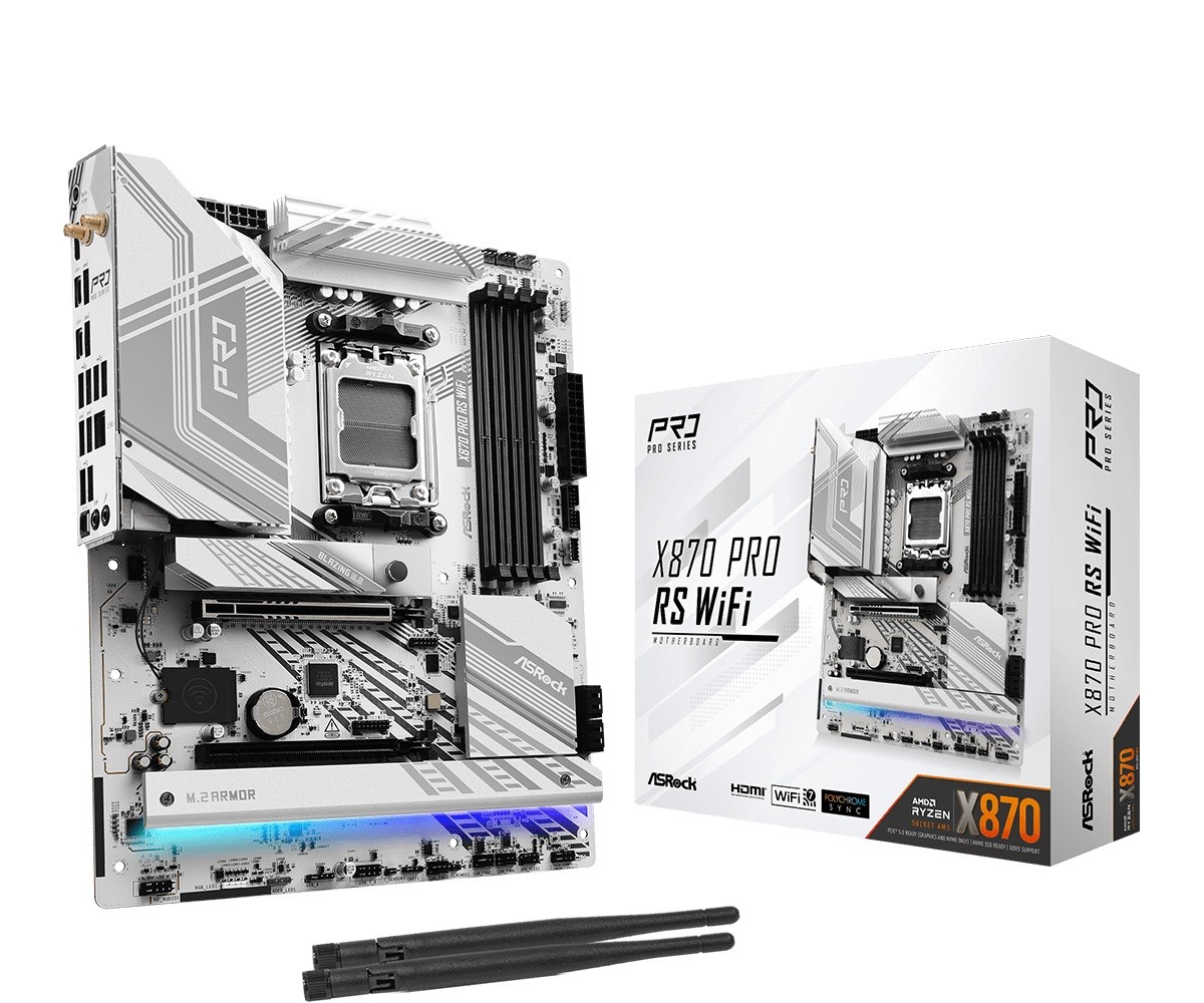 ASRock X870 PRO RS WIFI matična ploča (AM5, 4x DDR5, ATX)