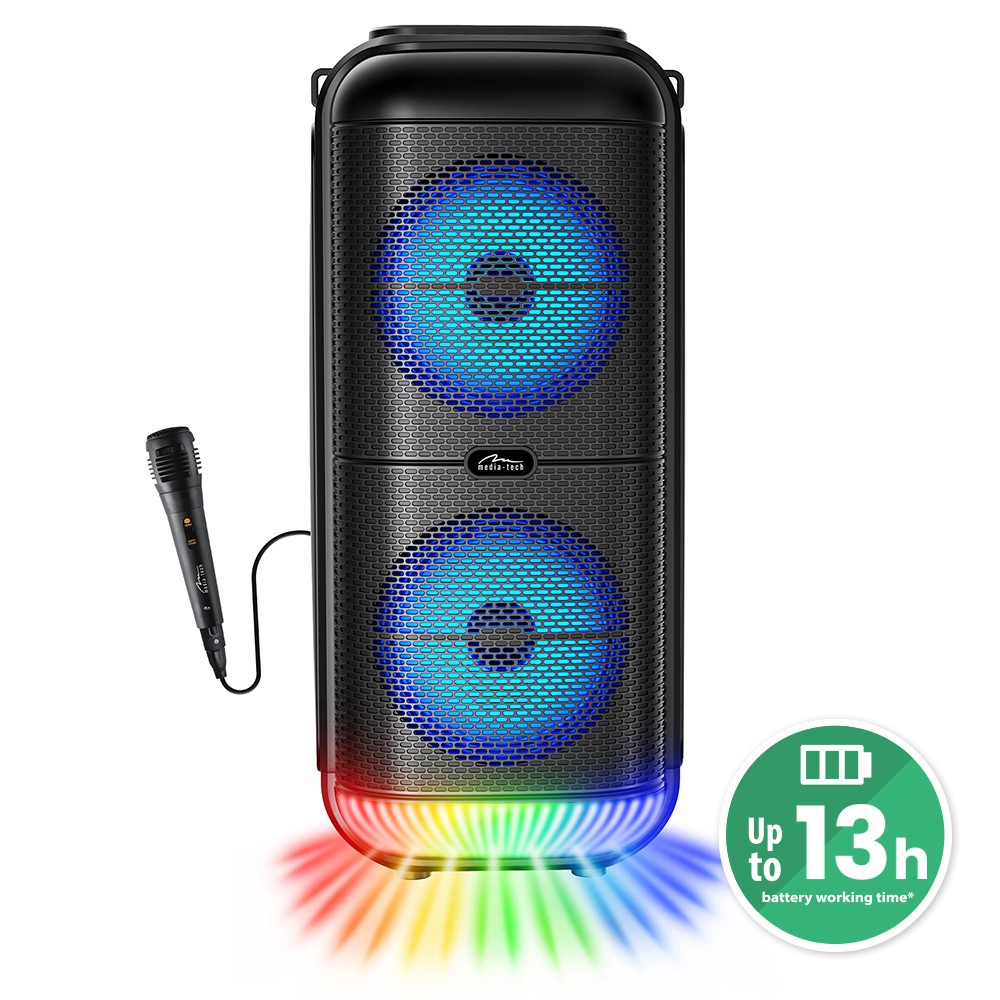 Media-Tech POWER AUDIO MT3183 Bluetooth zvočnik s Karaokami, 50W RMS