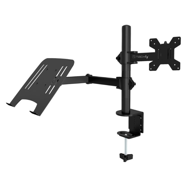 Techly stojalo za monitor (13-32") in prenosnik (do 17") - vrtljivo