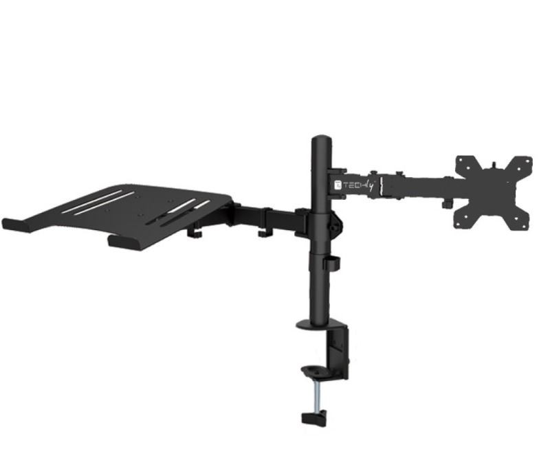Techly stojalo za monitor (13-32") in prenosnik (do 17") - vrtljivo 4