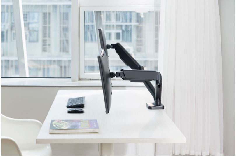 Plinski nosilec za 2 monitorja 17-32", do 9 kg, vrtljiv 2
