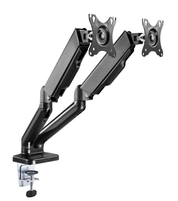 Plinski nosilec za 2 monitorja 17-32", do 9 kg, vrtljiv 6
