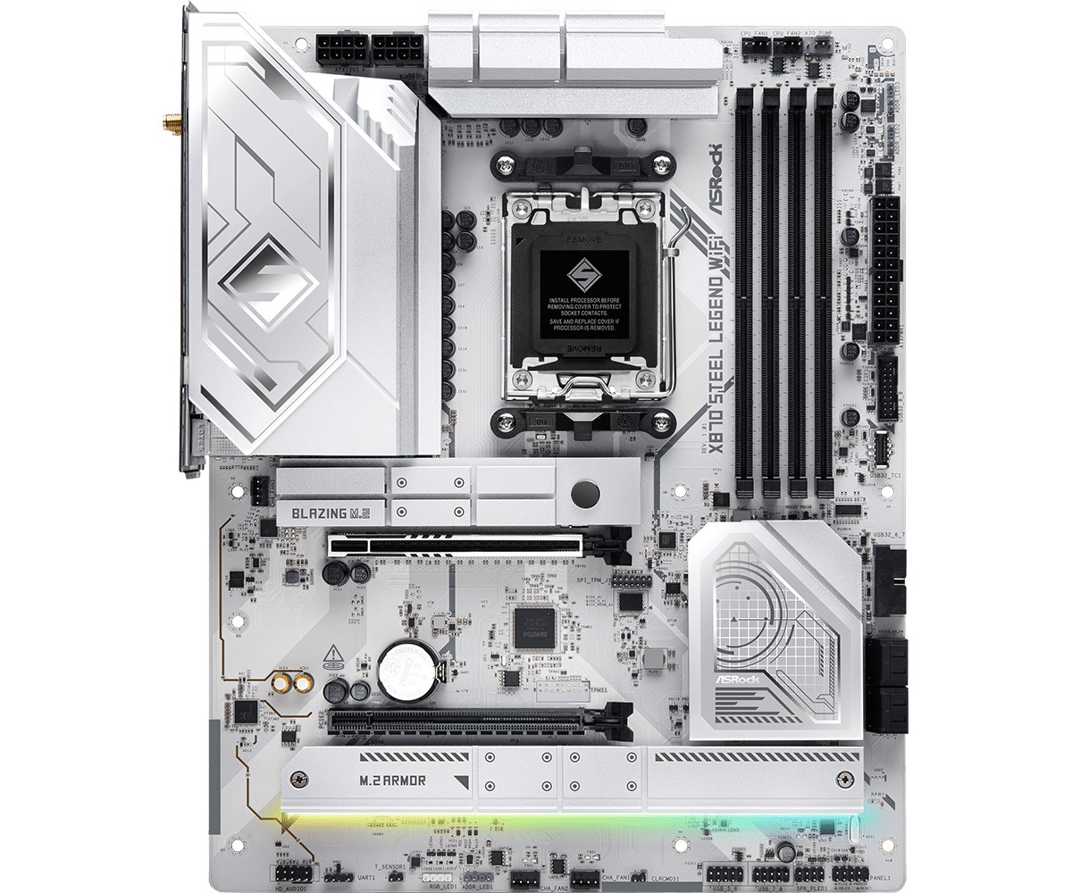 ASRock X870 STEEL LEGEND WIFI matična plošča, AM5, 4x DDR5, M.2, ATX 3