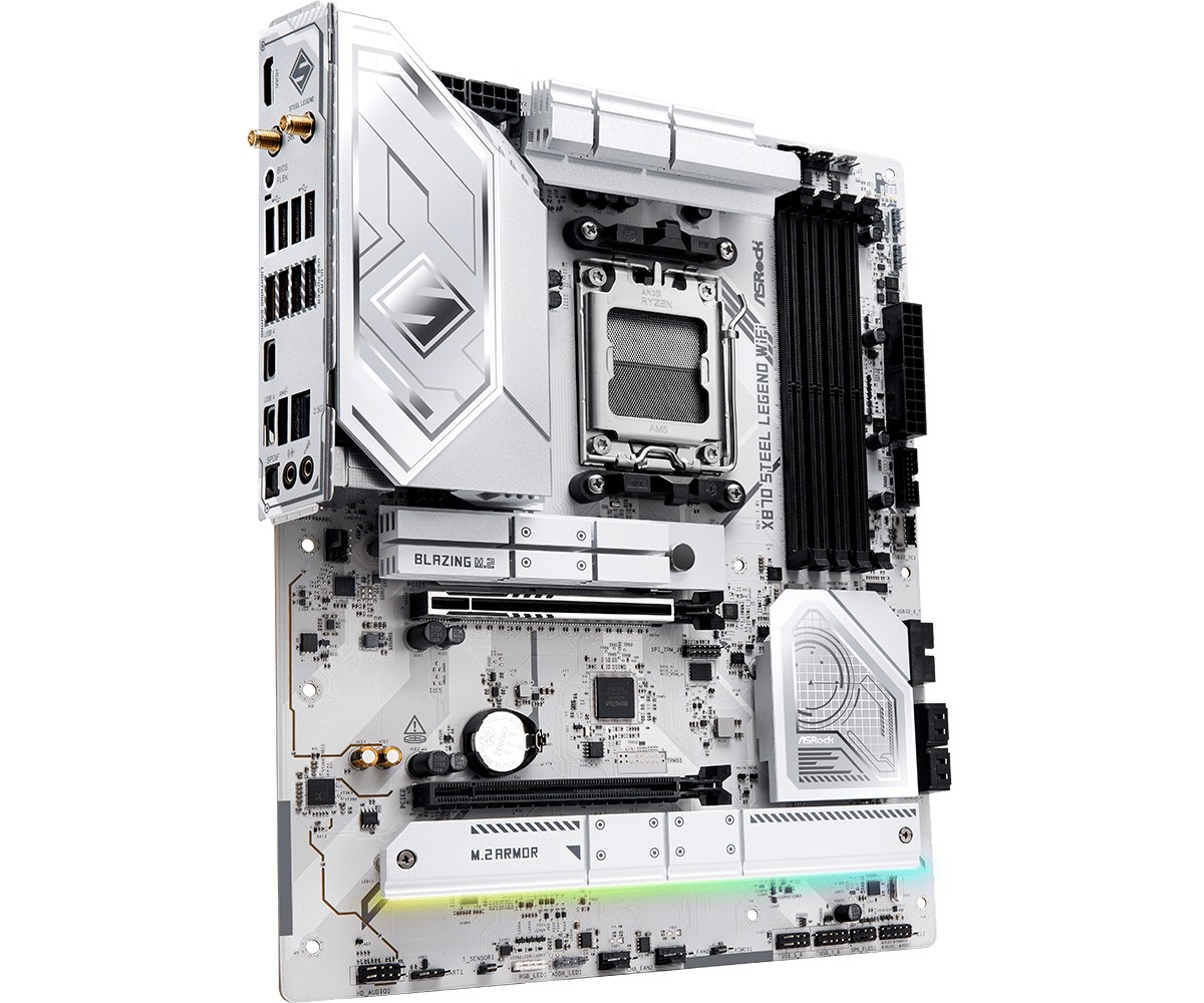 ASRock X870 STEEL LEGEND WIFI matična plošča, AM5, 4x DDR5, M.2, ATX 5