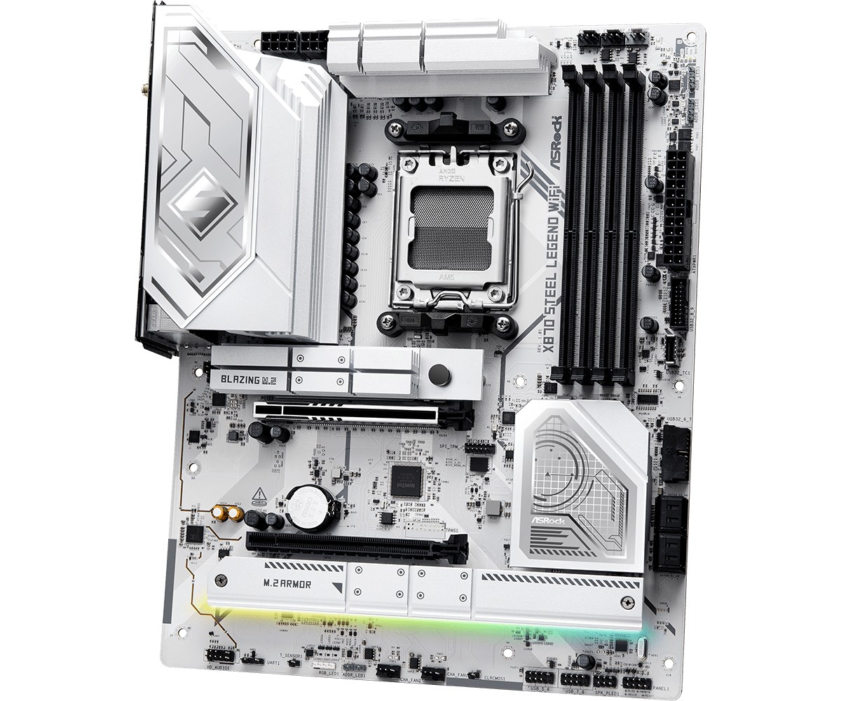 ASRock X870 STEEL LEGEND WIFI matična plošča, AM5, 4x DDR5, M.2, ATX 6