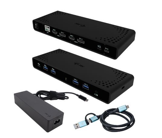Priklopna postaja Dual 4K USB-C, PD 85W + polnilnik 100W