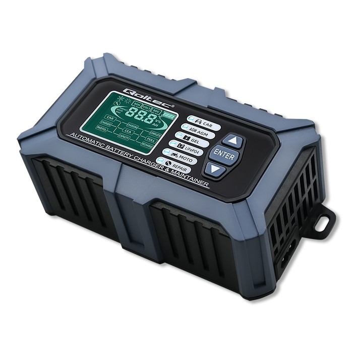 Mikroprocesorska polnilnica baterij 12V/6A z LCD in funkcijo popravila 4