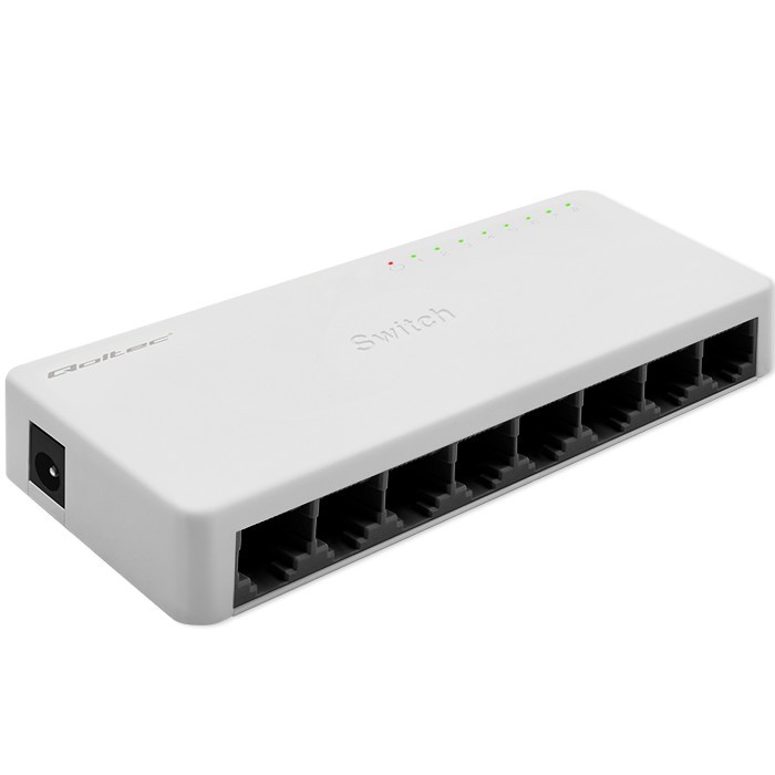 Mrežni preklopnik Qoltec, 8x 100Mbps RJ45