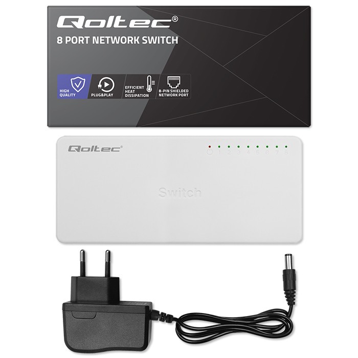 Mrežni preklopnik 8x RJ45, 1000Mbps 4