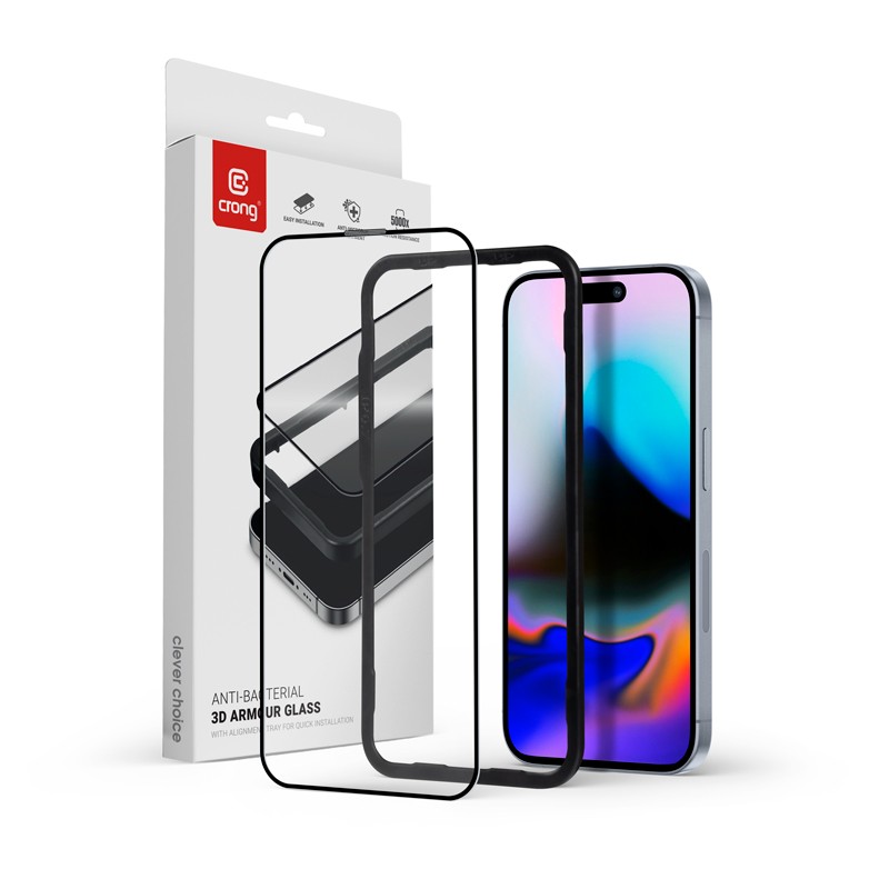 Steklo Anti-Bacterial 3D Armour Glass za iPhone 16 Pro Max