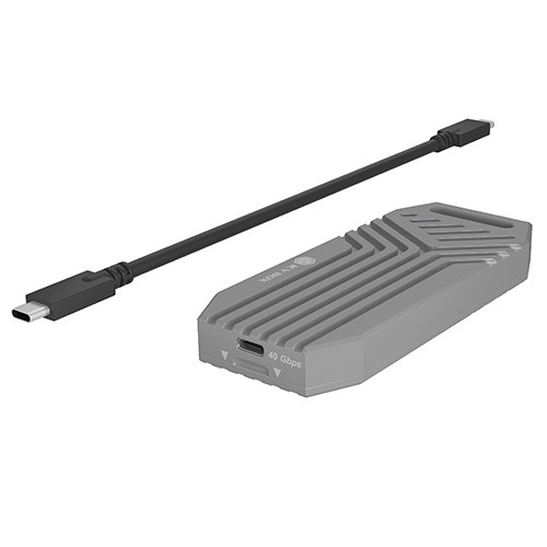 Ohišje za NVMe M.2 SSD (PCIe Gen 4.0, USB4 Type-C, 40 Gbit/s)