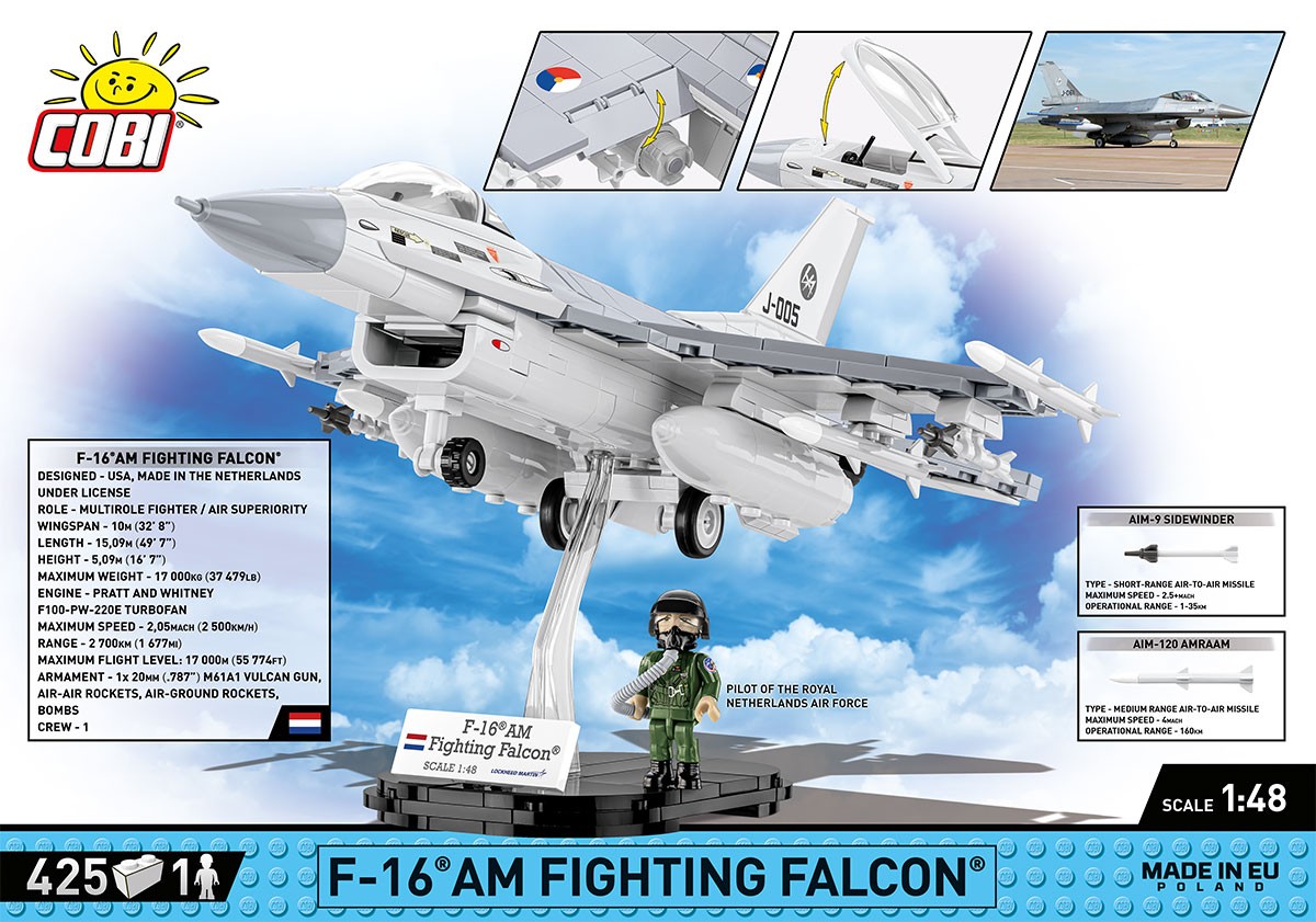 Gradbeni bloki F-16 AM Fighting Falcon (425 kosov) 2
