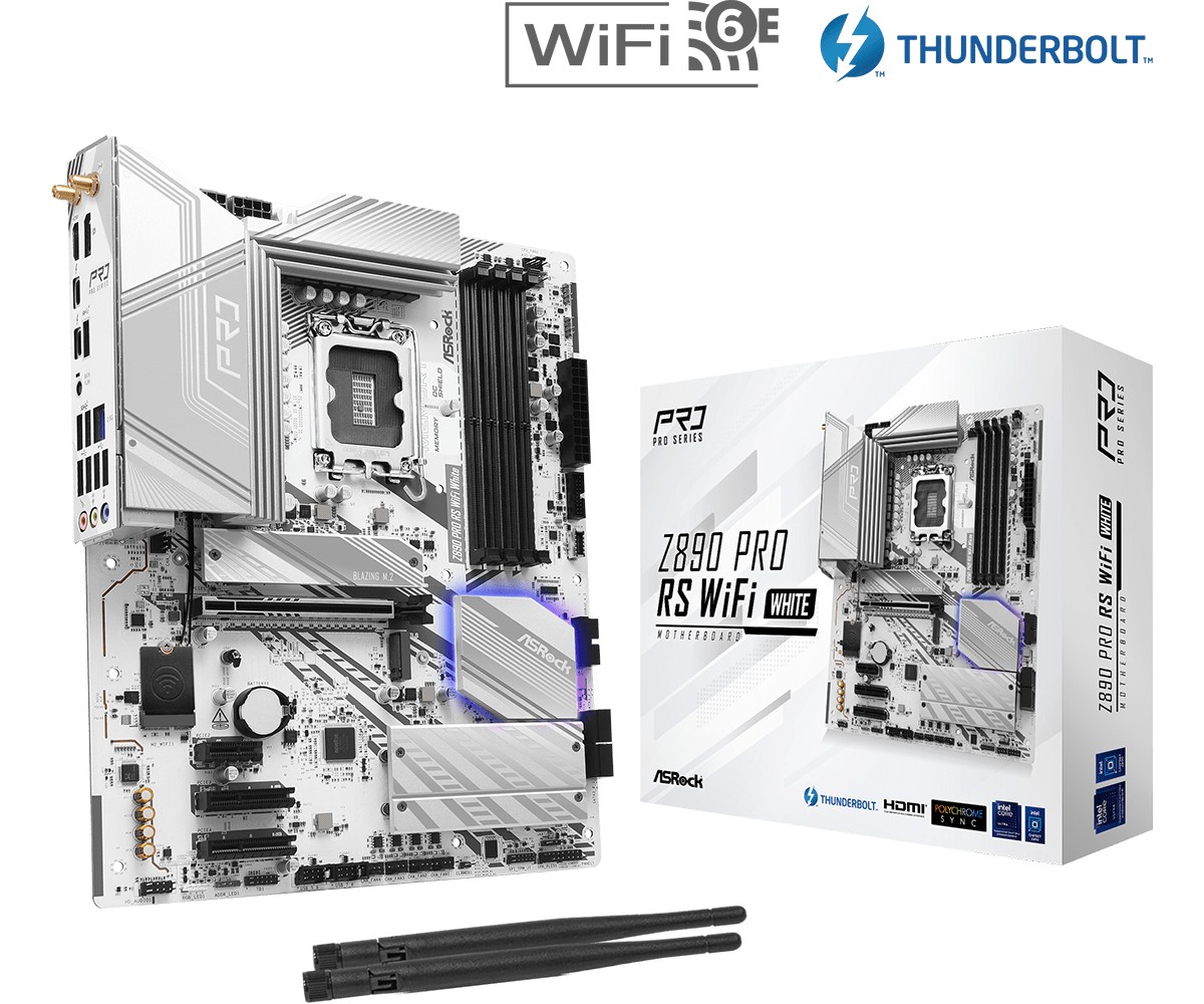 Matična plošča ASRock Z890 Pro RS WiFi White ATX