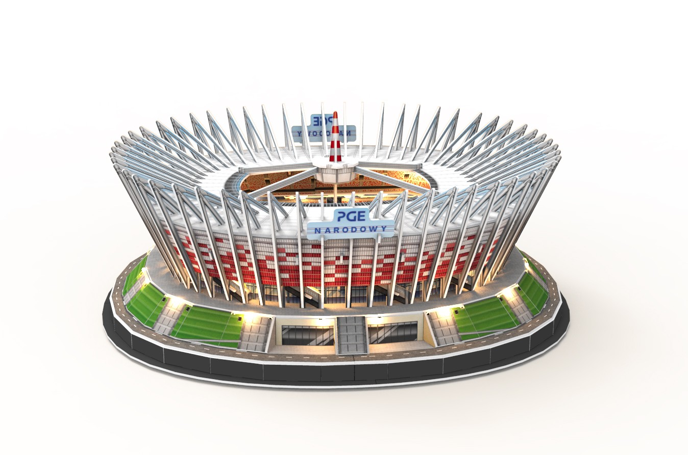 3D sestavljanka Narodni stadion v verziji LED 2