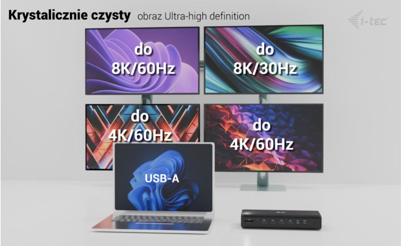Univerzalna priklopna postaja 6x 4K/60Hz, PD 140W 7