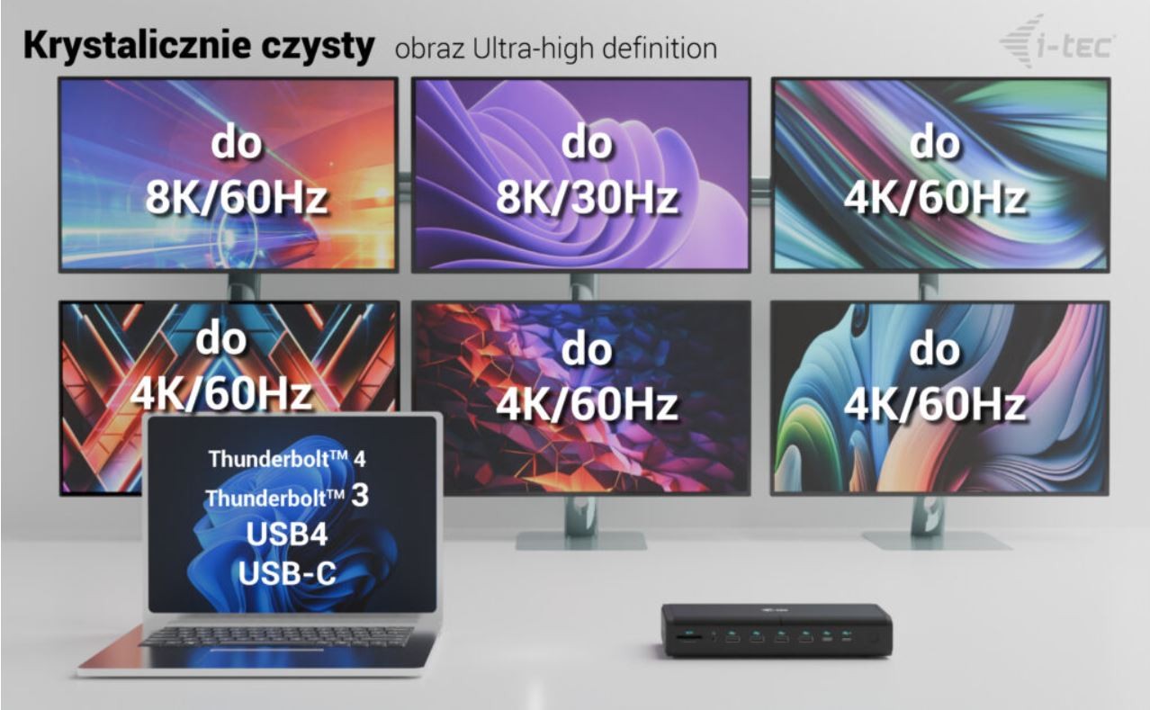 Univerzalna priklopna postaja 6x 4K/60Hz, PD 140W 8