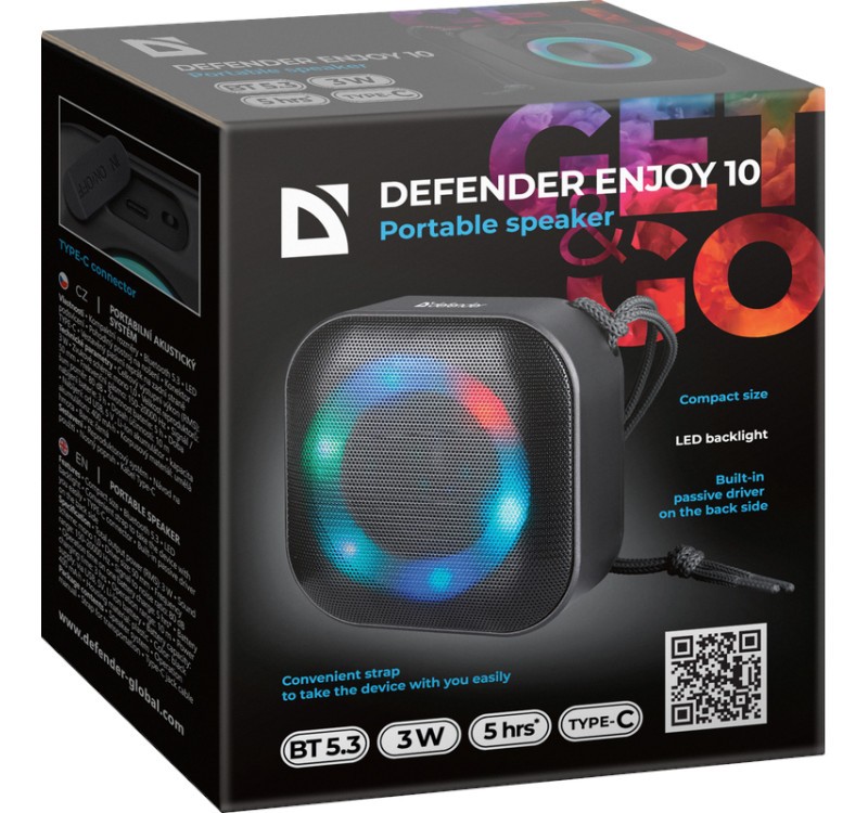 Bluetooth zvočnik ENJOY 10, 3W, črn 7