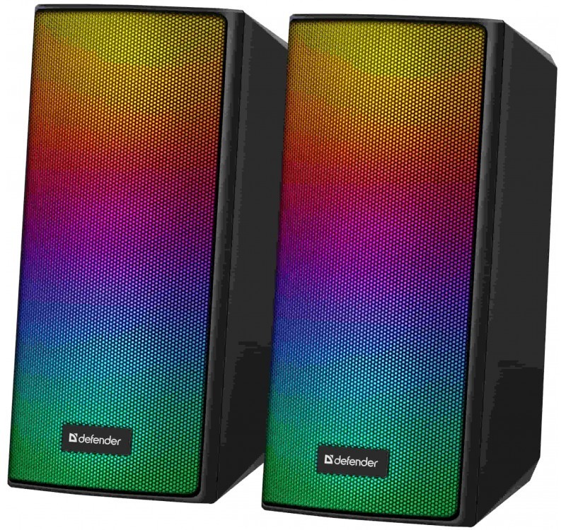 Računalniški zvočniki 2.0, 6W, LED, USB