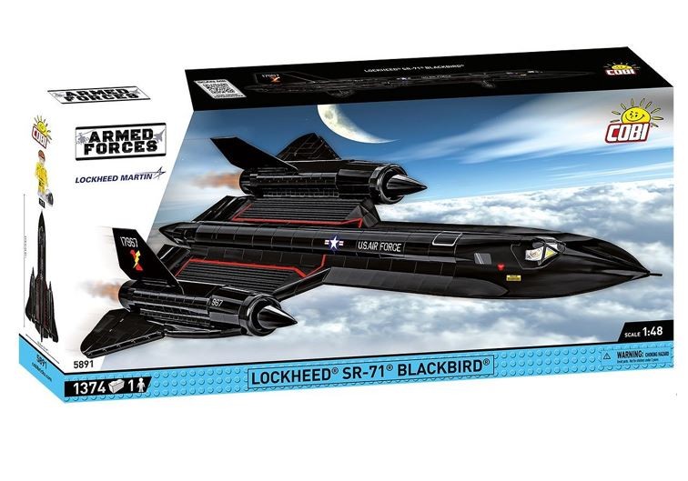 Gradbeni bloki - Letalo Lockheed SR-71, 1374 kos.