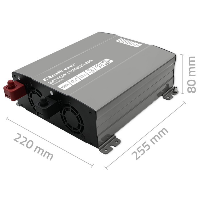 Pametni polnilnik za akumulatorje LiFePO4, AGM, GEL, SLA | 80A | 12V 8