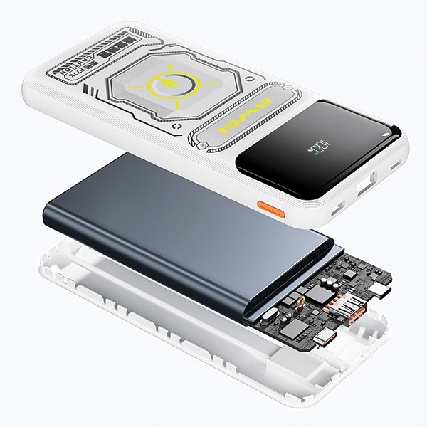 Powerbank 10000mAh 22,5W P77K z vgrajenimi kabli 2