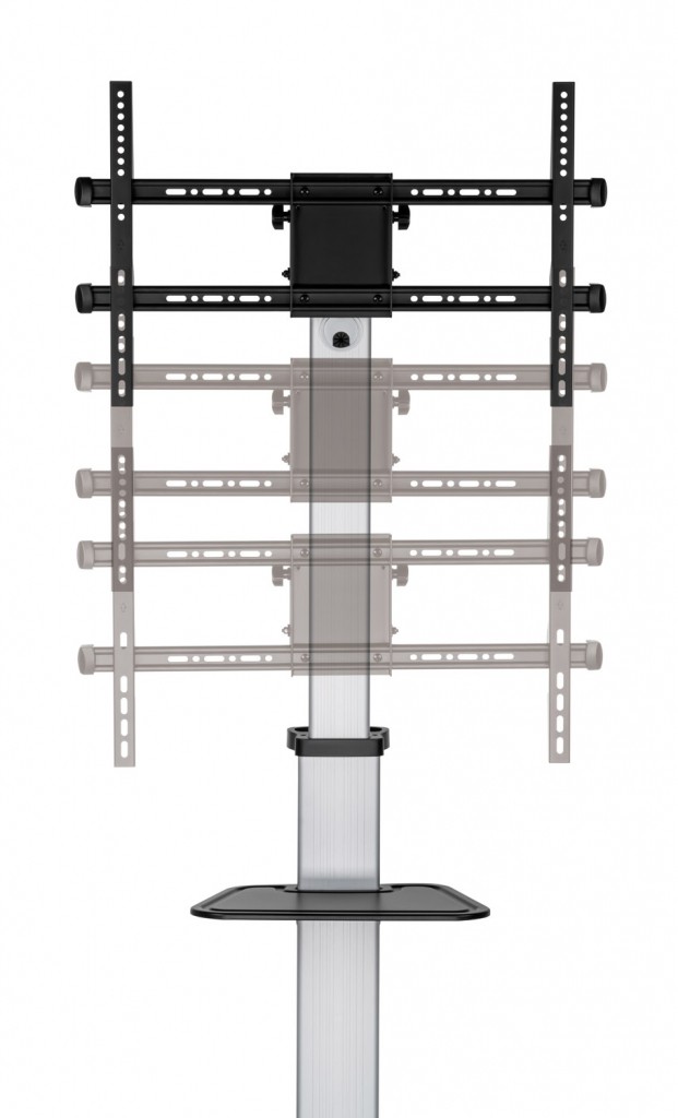ART Mobilni TV stojalo z nosilcem, 37-86 palcev, 50kg, VESA 600x400 8