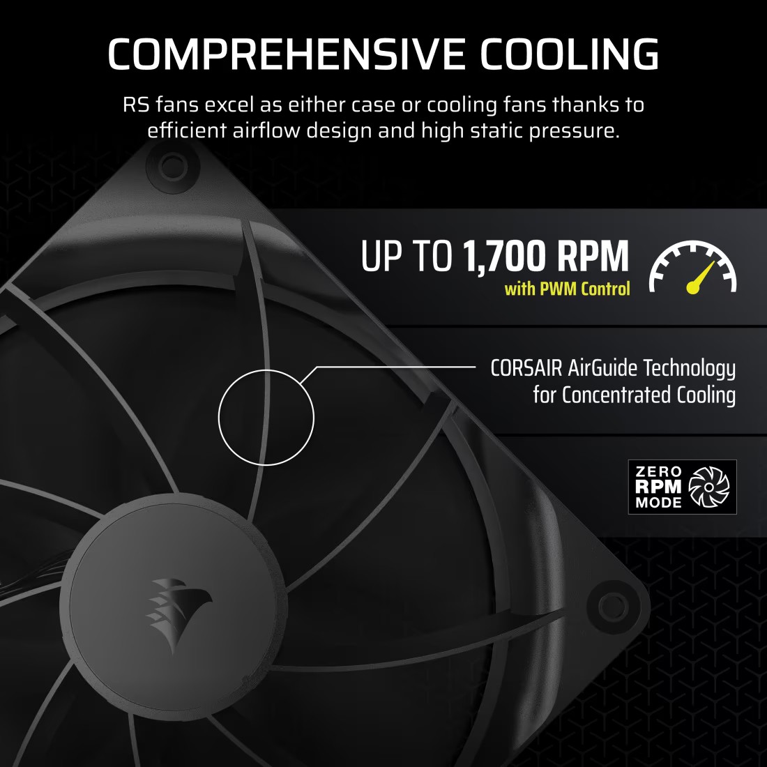 Corsair RS140 ventilator 140mm, bel 4