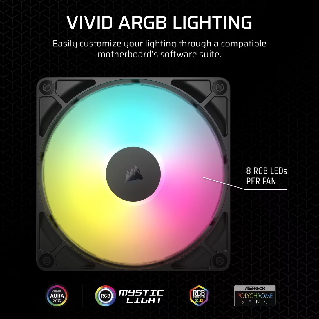 Corsair RS140 ARGB ventilator 140mm 3