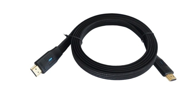 Ploski HDMI 2.1 kabel, 2m, črn