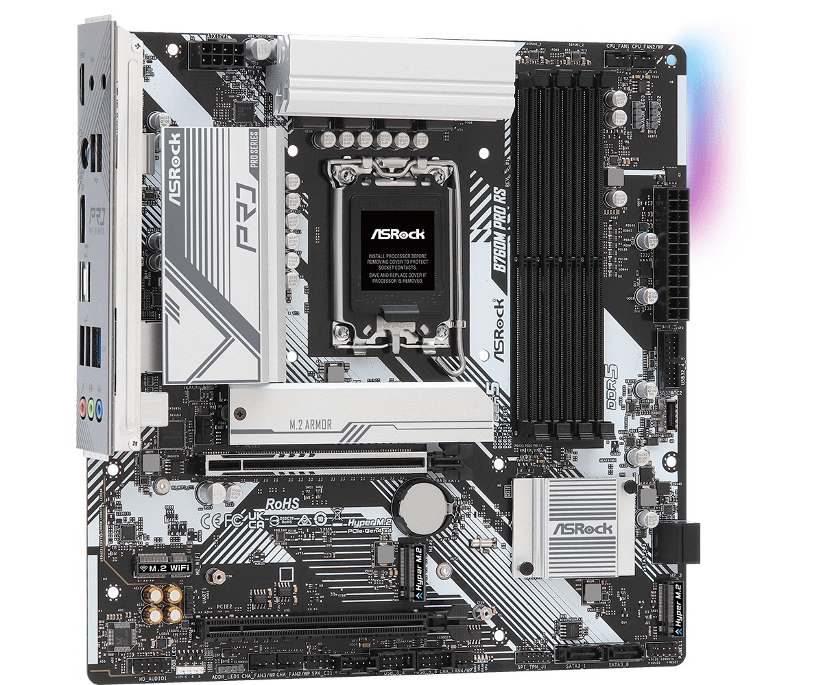Matična plošča B760M PRO RS, s1700, 4x DDR5, mATX 5
