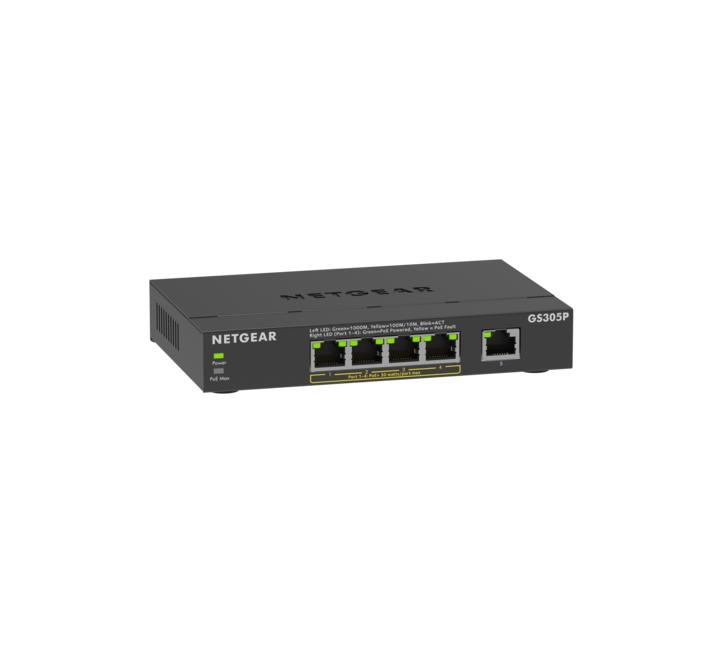 Neupravljalni stikalnik, GS305P, 5-portni PoE+, Gigabit